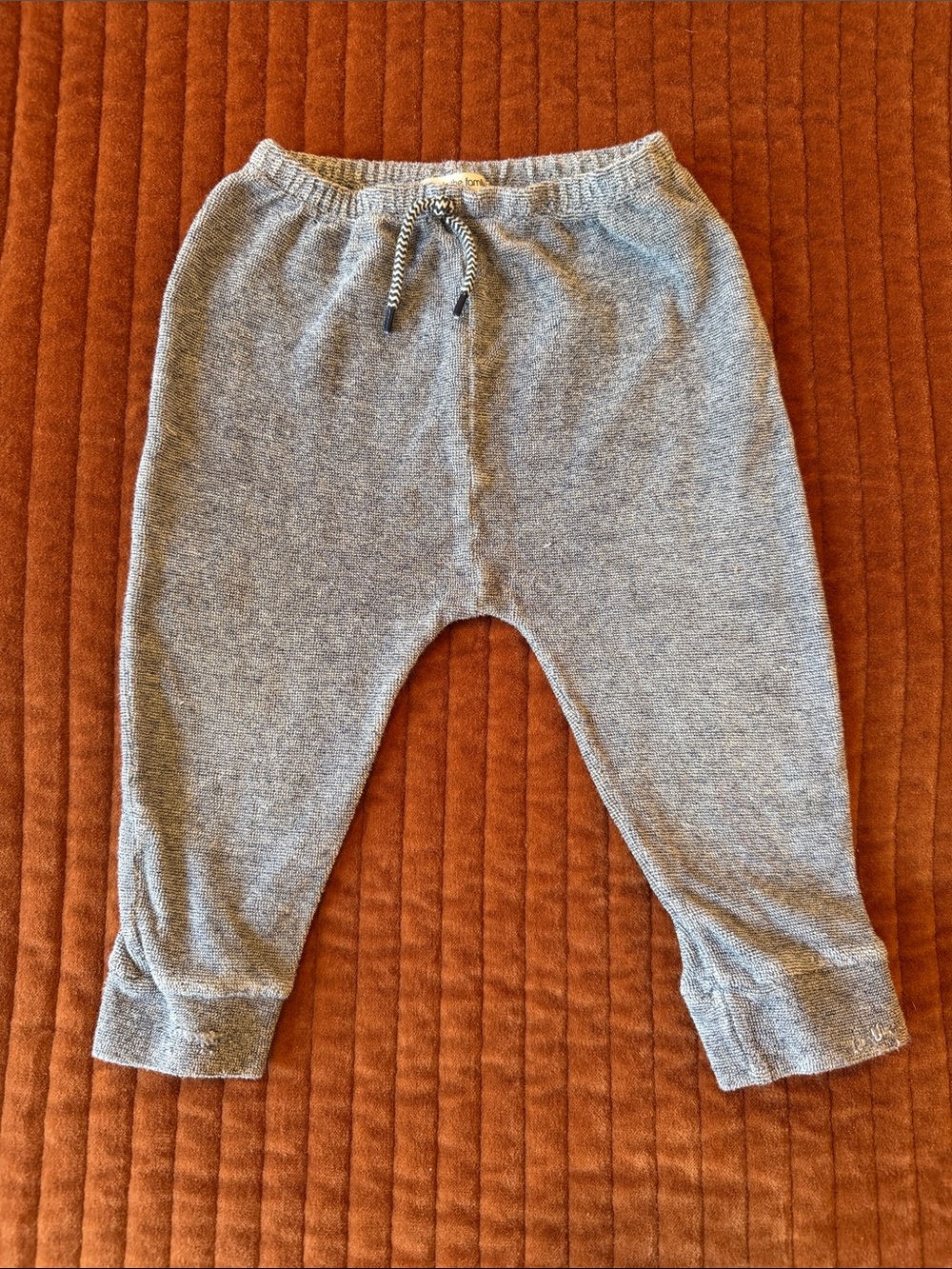 1+ IN THE FAMILY Gray Knit Baby Sweatpants